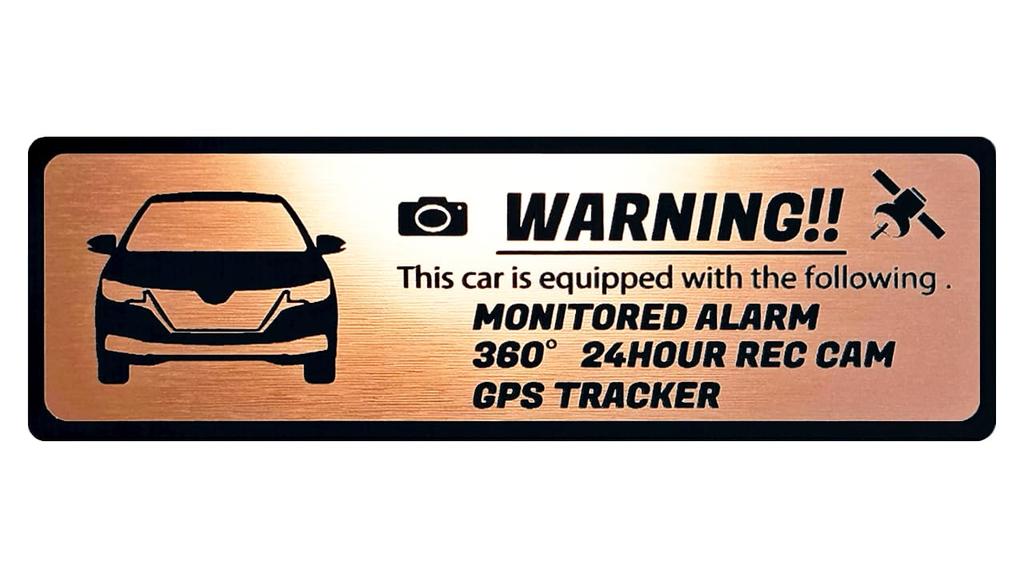 ALLION 260 Series Allion Security Car Luxury Car GPS Sticker, Security, VIP, 24-Hour Monitoring, Tracker, Anti-Theft (Pink Gold)