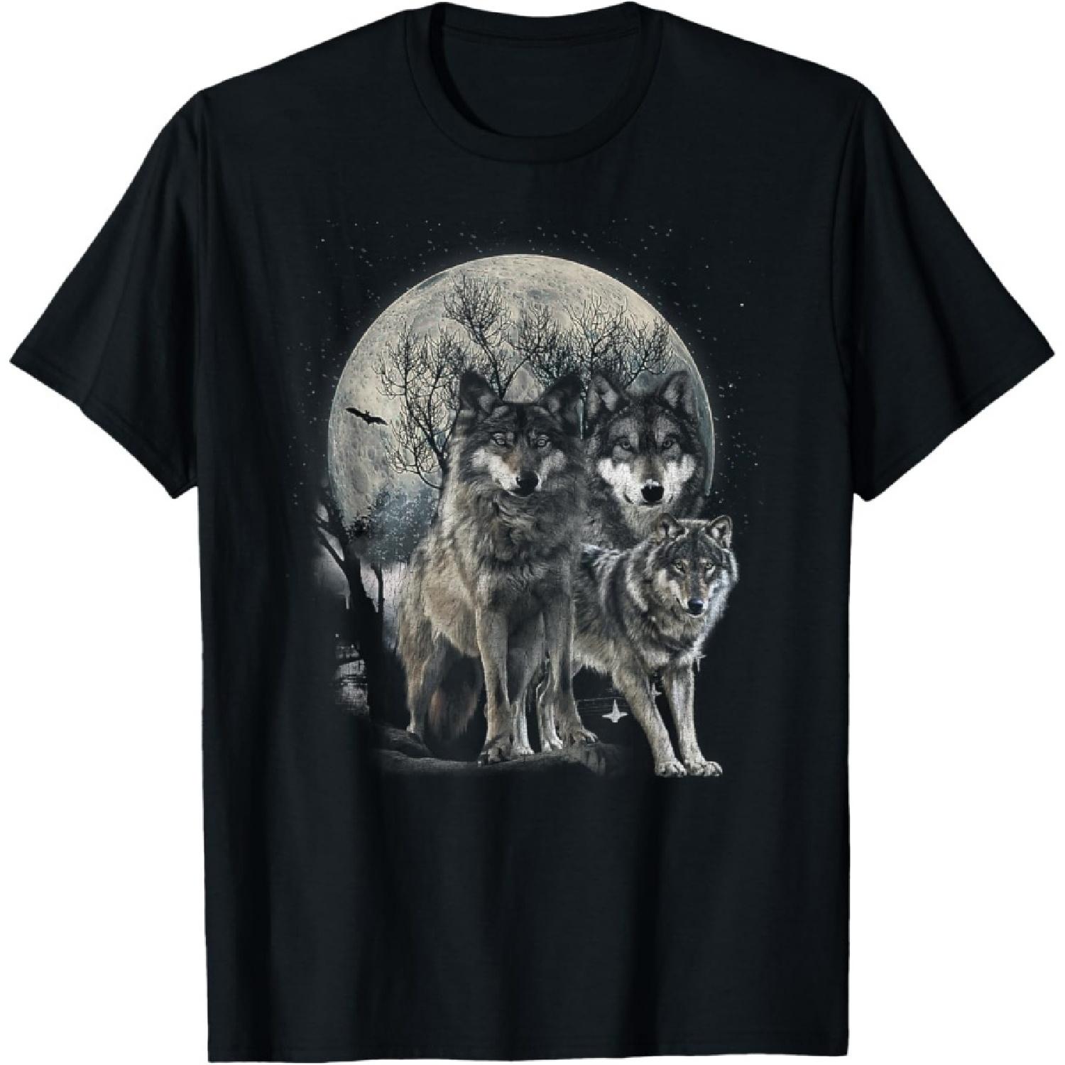 Винтажная футболка с волком коренных американцев «Горный Волк» S