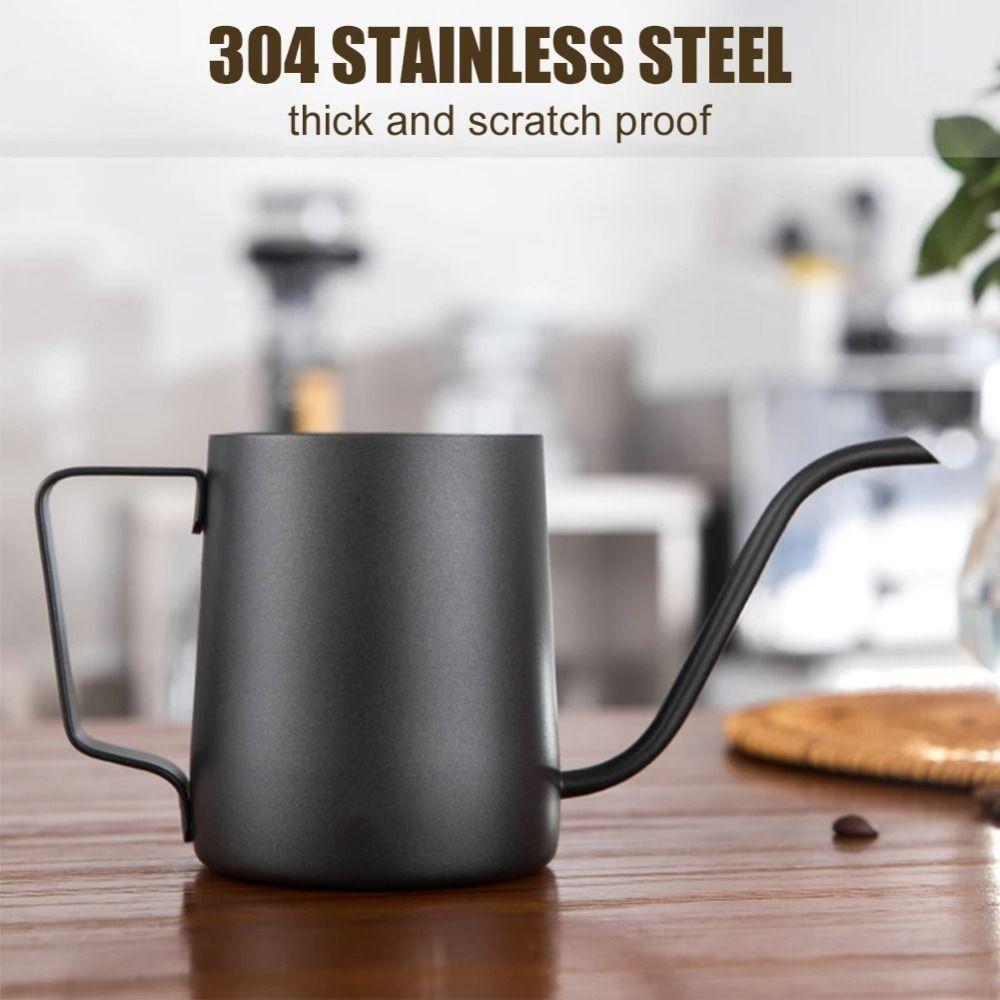 Cafe Hand-poured Coffee Pot Long Narrow Spout Gooseneck Pour Over Coffee Pot  Latte Art