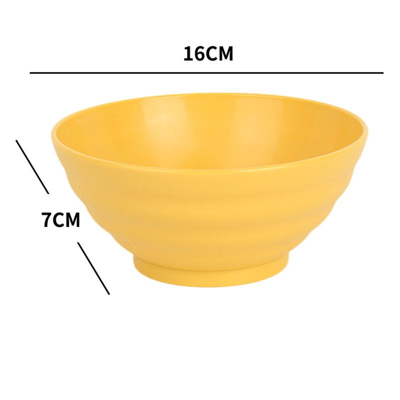 Bowls, Household Rice Bowls, Soup Bowls, Breakfast Bowls, Tableware Plastic Bowl Sets, Anti-drop and Heat-resistant