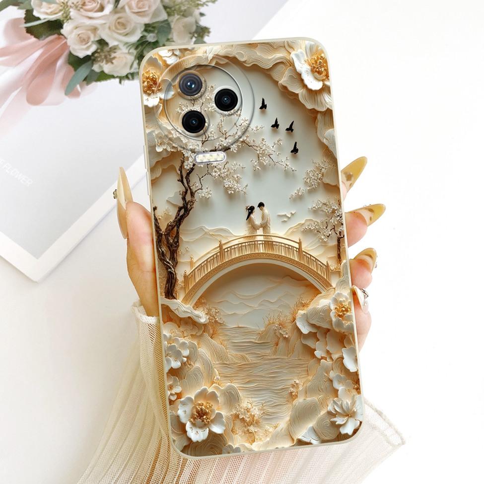 For Infinix Note 12 Pro 4G Case X676B Fashion Cartoon Cute Funny Painted Silicone Bumper For Infinix Note 12 2023 X676C Casing