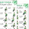 30-Day Chair Yoga Poster Exercise Charts 2 Pieces Chair Yoga Trainer Guide For Senior Beginner Mobility Balance Flexibility