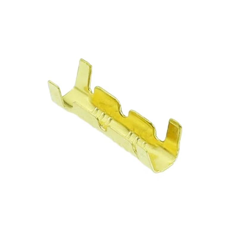 100pcs 453u Type 0.3-1.5mm2 Terminal Connector Dual Interface Terminal Electronic High Precision Yellow Copper