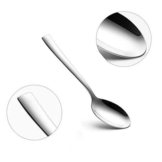 AOOSY Stainless Steel Coffee Spoon 3-Piece Set 13cm Thickness 1mm Mirror Finish Smooth Mouthfeel Demitasse Tea Yogurt Dessert Cutlery