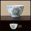 Blue and white bucket color tea cup New Chinese ceramic personal master cup Home office hospitality tea set Press hand small teacup