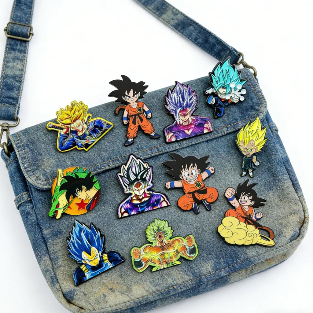 Anime Series Lapel Pins for Backpacks Anime Brooches for Women Enamel Pin Fashion Jewelry Accessories Friends Gift Cloth Denim