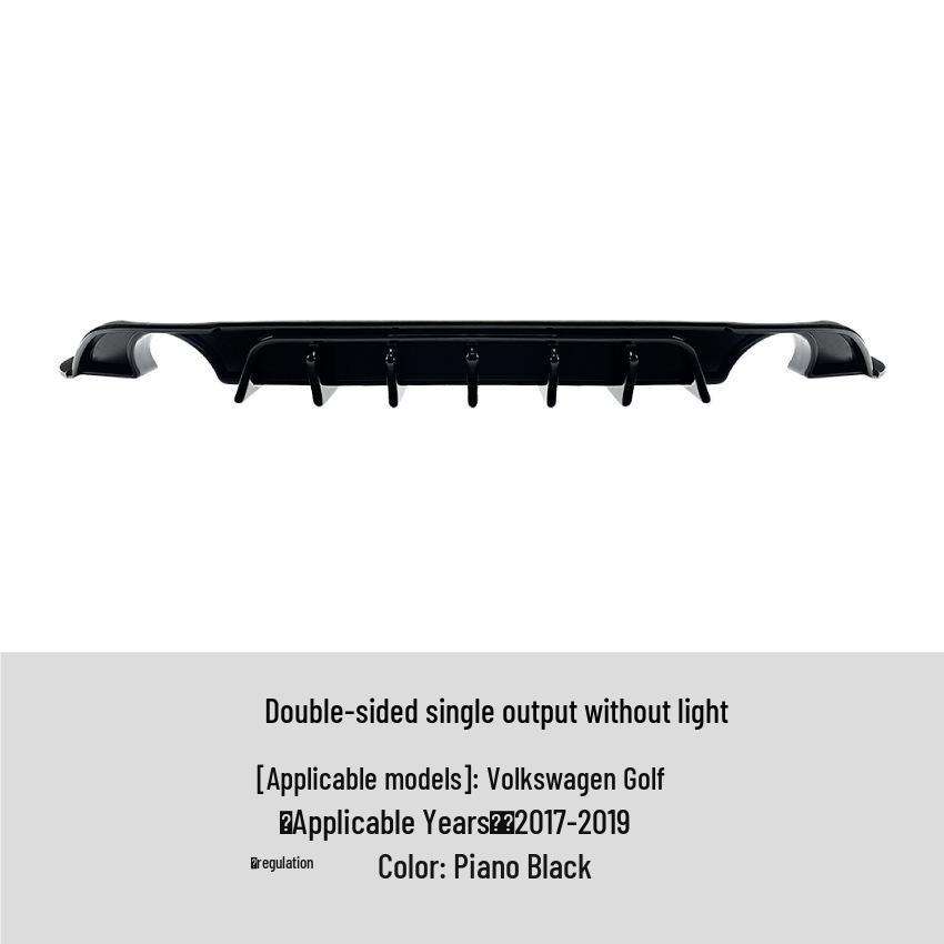Compatible with Volkswagen Golf MK7.5 TCR GTI (2017-2019) Rear Lip Spoiler.