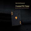 Gold Plated Black PVC Playing Cards: Waterproof, Fold-Resistant, Wear-Resistant, Dirt-Resistant, Washable.