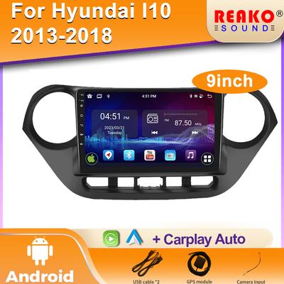 Android dla Hyundai i10 2013 - 2017 Lewa kierownica Radio samochodowe Multimedia Wideo Nawigacja GPS Carplay Auto 5G Kamera tylna