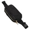 Outdoor Sports Waist Bag Black Fashionable Water Resistant Zipper Chest Messenger Bag for Hiking Black 7.1 X 5.1 X 2.2in