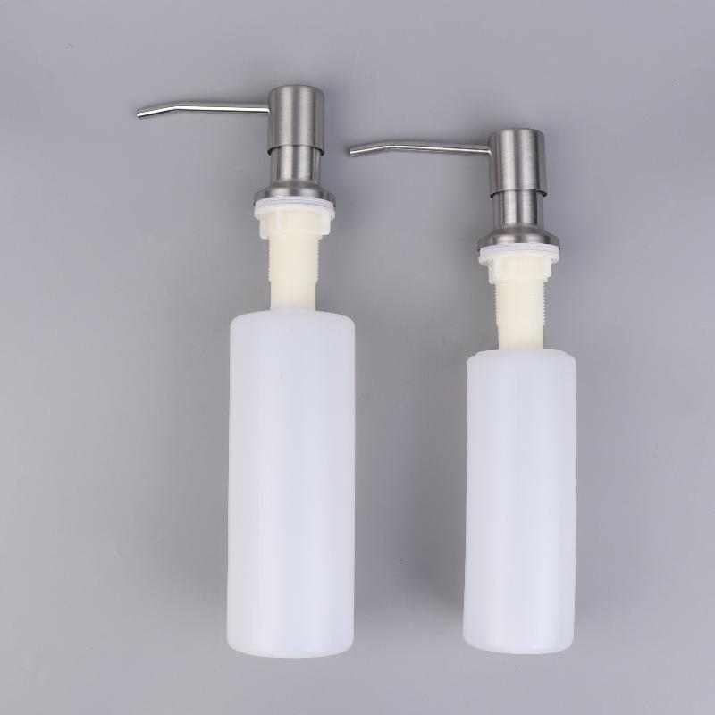 350/500ml Stainless Steel Sink Soap Dispenser Built In Hand Soap Dispenser Pump With Bottle Extension Tube Kit Kitchen Supplies