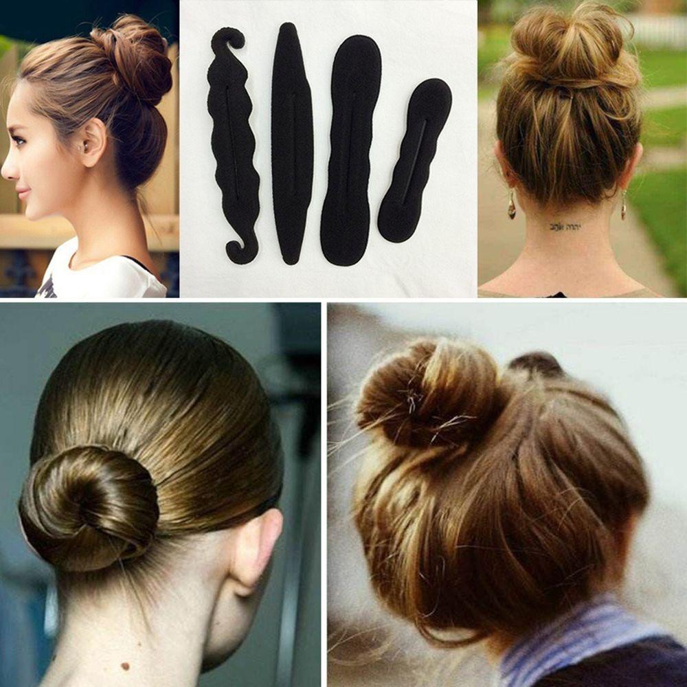 Buy 4Pcs Set Updo Hair Clip Magic Styling Hair Bun Foam Sponges at