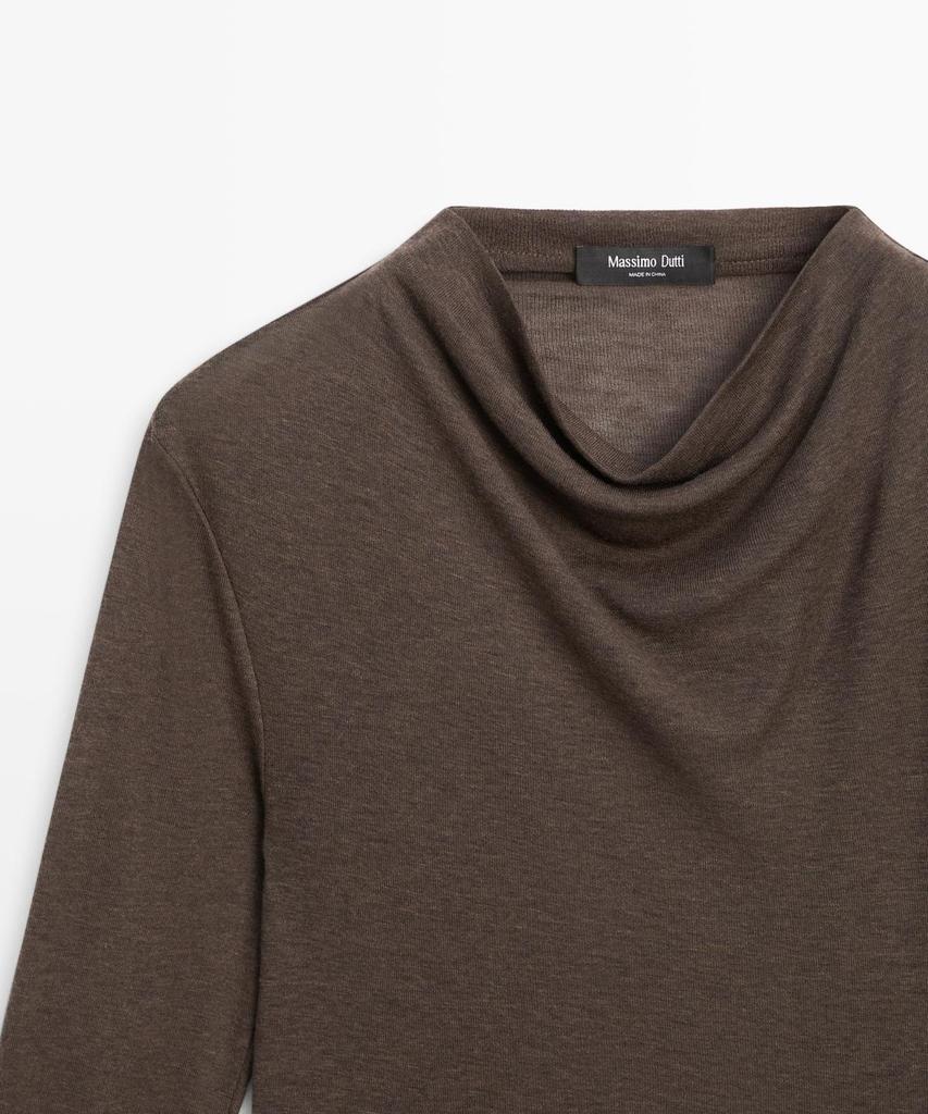 Masimodutti Funnel Neck T-Shirt