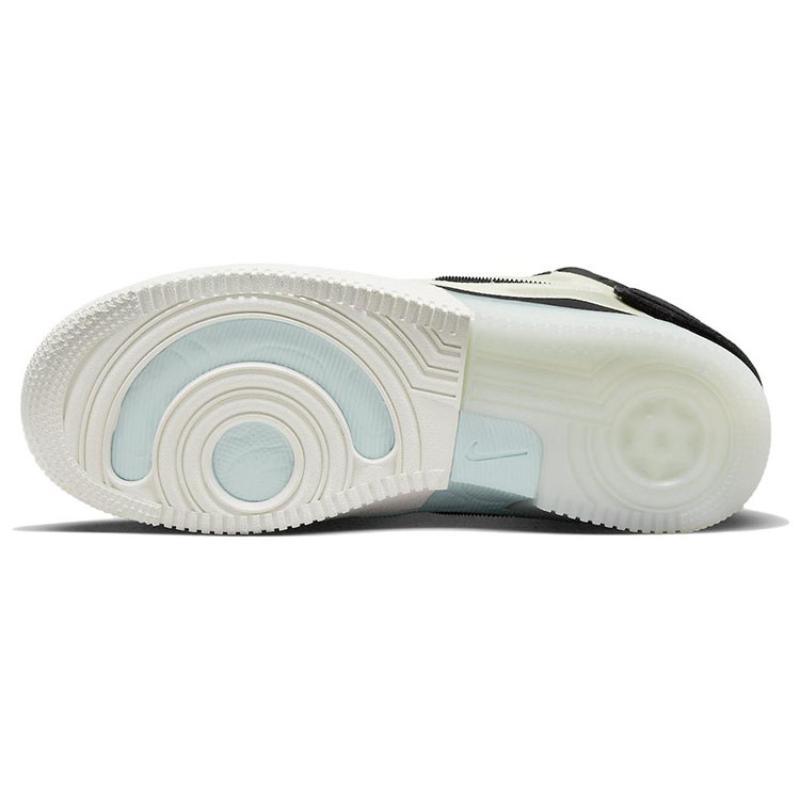 Nike Tenisky Air Force 1 React Mid Black Sail Ghost Green DQ1872-100