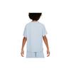 Nike Dri-FIT Icon T-Shirt Printed Logo Raglan Crew Neck Short Sleeve Kids Tops Blue DX5386440