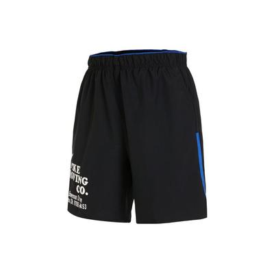 Color Block Logo Print Shorts Men Bottoms Black DX0915-010