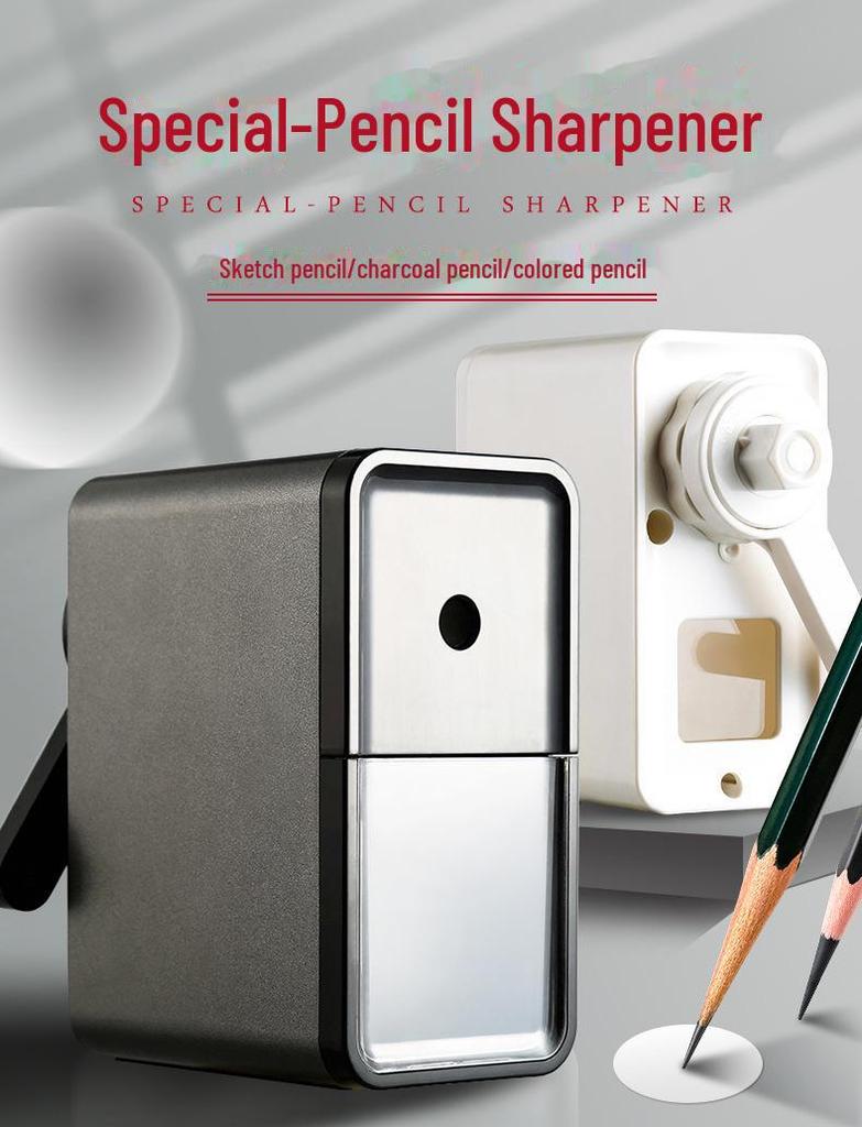 Dual-Hole Hand-Crank Pencil Sharpener for Students and Teachers