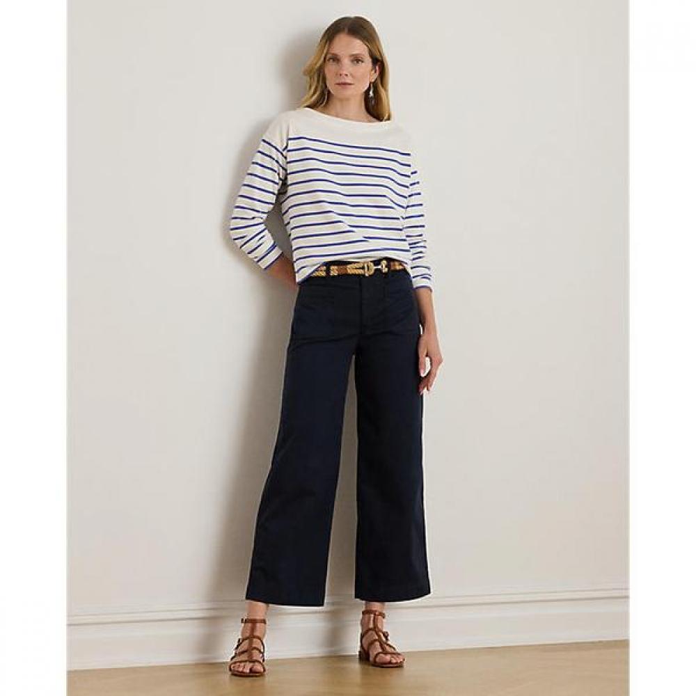 Lauren Ralph Lauren Stretch Chino Wide Leg Crop Pants 2