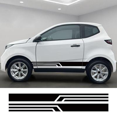 2PCS Car Door Side Sticker Stripe Vinyl Film Decals For AIXAM e-AIXAM MINAUTO SANSATION Mega Auto Body Decoration Accessories