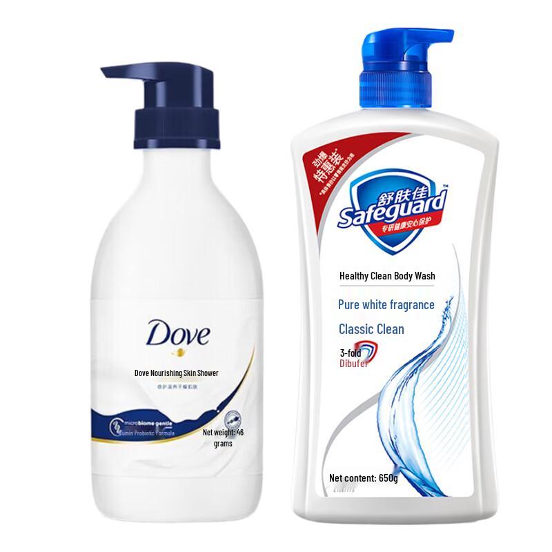 

Dove & Safeguard Body Wash Duo Pack