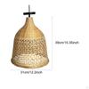 Handcrafted Bamboo Lampshade Retro Lamp Cover Decorative for Indoor Lighting Aesthetic Style