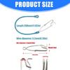 4Pcs Deep Sea Trolling Fishing Pin Buffer Fast Fishing Clip Replacement Fishing Hook Lures Connector with Shock Cord