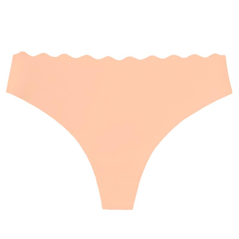 European Size Women's Sexy Seamless Thong Hollow Wave Waist G-string Heart Pattern T Pants