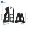 For Kia Sportage 2017 2018    Real Soft Carbon Fiber Sticker LHD Car Front Rear Door Window Llift Panel Trim