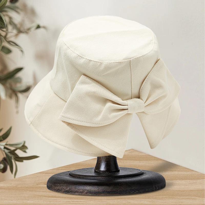 

Солнцезащитная шляпа-панама с бантом, женская черная летняя солнцезащитная дорожная шляпа One Size бежевый