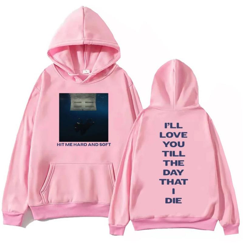 Hoodie for Men Billie Hit Me Hard and Soft