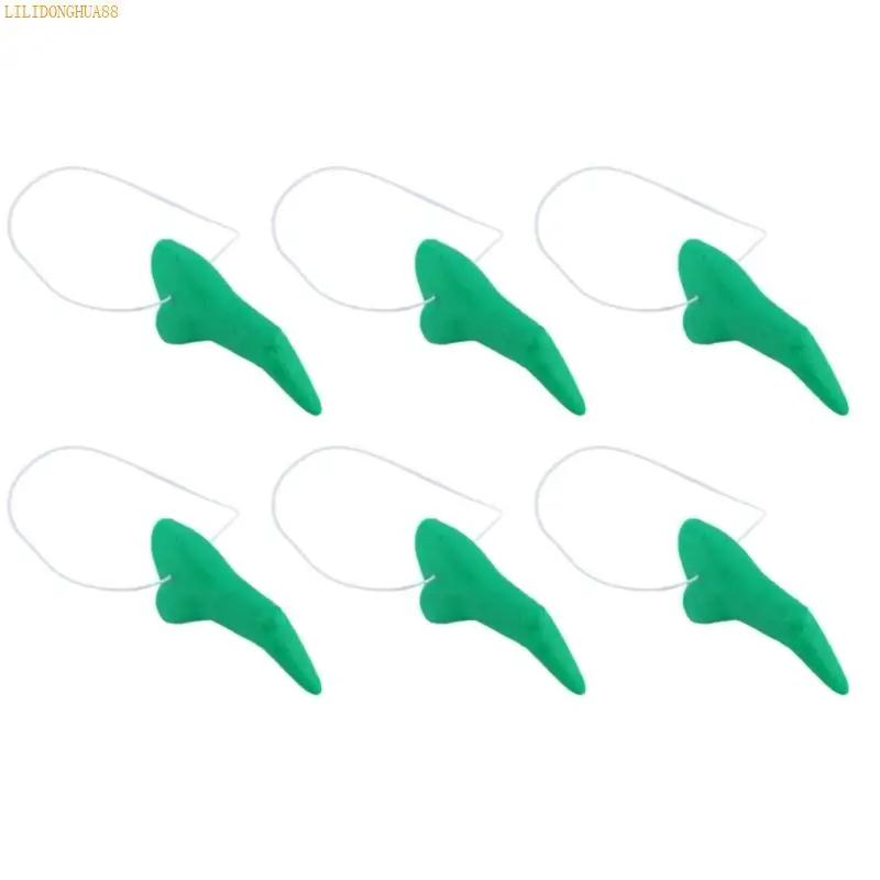 K1AE 6Pcs Realistic Plastic Witch Nose Witch Costumes Accessory For Adults Kids Theatrical Halloween And Festival Celebration