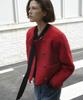 So Ir Double Boucle Tweed Jacket - Red