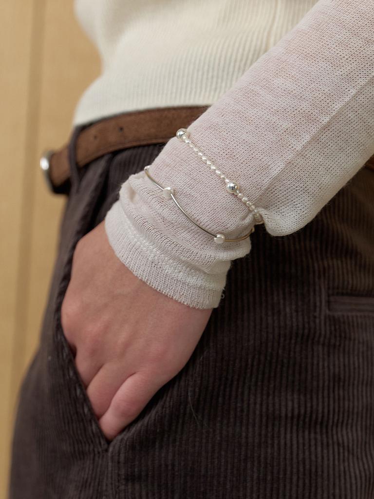 Love Me Monster Pearl & Bar Bracelet (L253Mbc050)