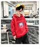 Children's hooded sweatshirt,trendy,American retro cartoon pattern print,large-sized loose-fitting versatile hooded top for boys