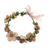 Coroa de Flores para Meninas Headband Floral Headpiece Coroa Feminina Casamento Bridal Guirlanda Boho