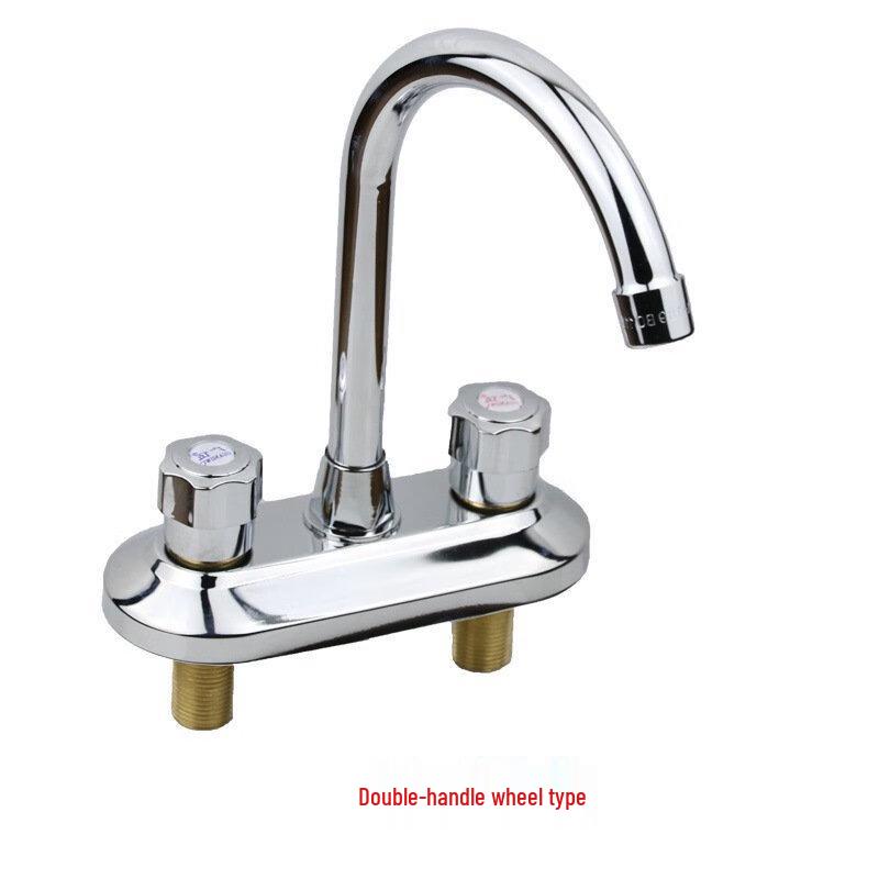 Junshi Hot & Cold Dual-Handle Basin Faucet