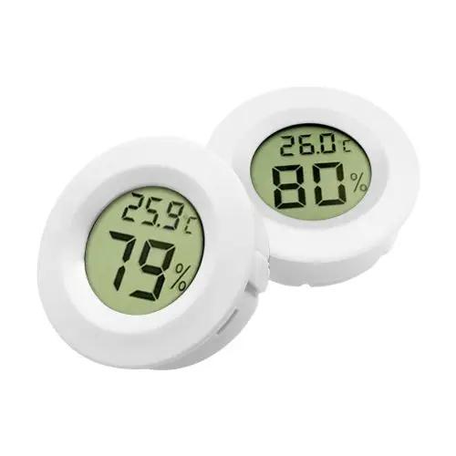 1pc Mini LCD Digital Thermometer & Hygrometer -50°C to +70°C Temperature & Humidity Meter for Fridge Freezer Testing