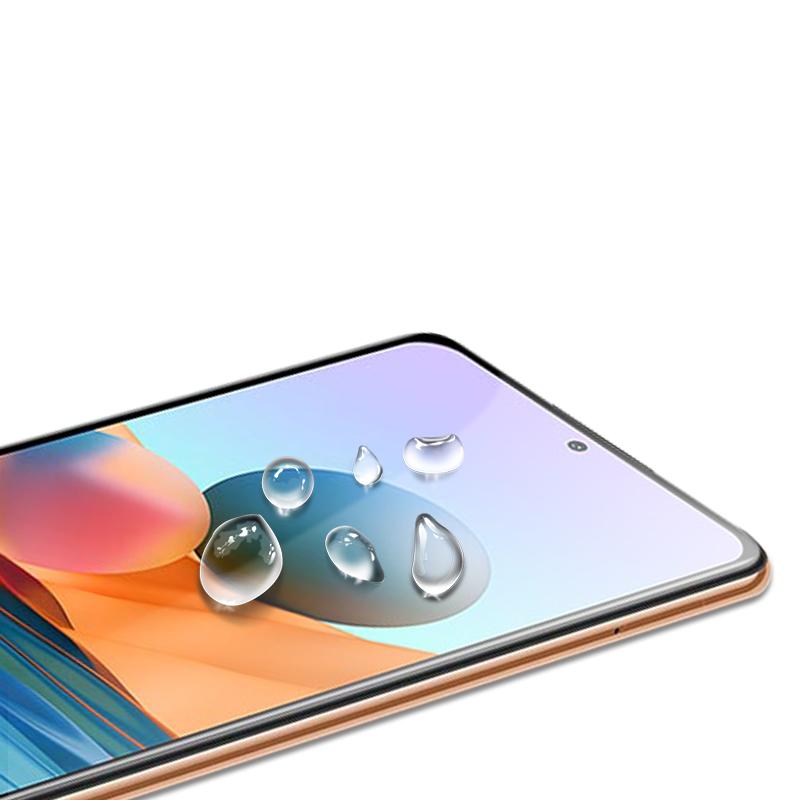 AMORUS Silk Printing Full Glue Tempered Glass Full Screen Covering Protector Film for Xiaomi Redmi Note 10 Pro 4G (India)/(Global)/Note 10 Pro Max