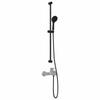 Shower System Set Black 100 Cm Stainless Steel