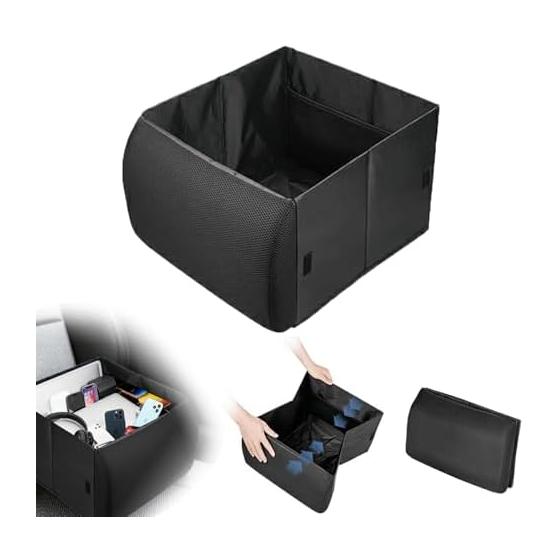 [Latest Improved Model] Car Storage Box, 3WAY Seat Box, Waist Cushion, Passenger Seat, Luggage Storage, Car Convenient Goods, Foldable, Lumbar