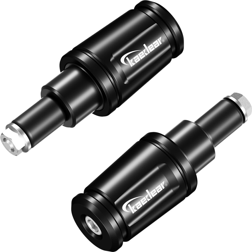

Kaedear Adjustable Bar Ends for Motorcycle Handlebar Motorcycle for Yamaha Handlebars, Weights, Accessories, KDR-BE1-YM16-BK (Black, M16) чёрный