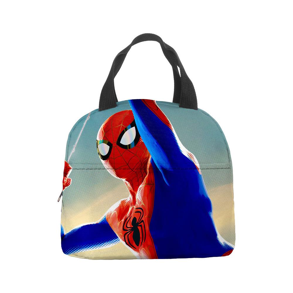 Anime Spider-Man Lunch Bag Portable Insulation Bag Bento Bag Lunch Box Bag Children'S Lunch Bag Picnic Ice Bag
