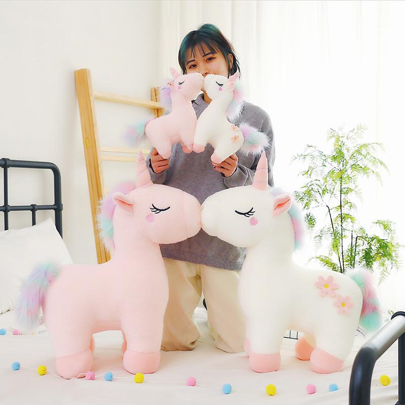 Toy Plush Unicorn Stuffed Animal Doll Bedroom Decoration Kids Gift Birthday