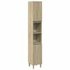 VidaXL Bathroom Cabinet Sonoma Oak 30x30x190 Cm, Bathroom Storage Cabinet, Bathroom Furniture, 849657
