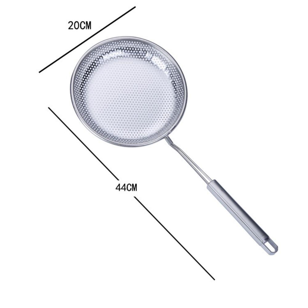 

Long Handle Stainless Steel Colander Mesh Strainer Fried Food Filter Scoop Durable Skimmer Spoon 20cm