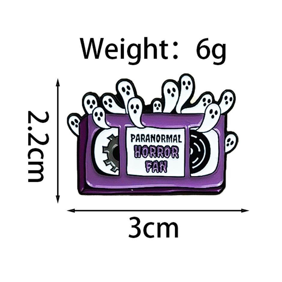 European & American Halloween Cartoon Monster Brooch Set – Creative Ghost Badge for Clothing & Hat Decoration