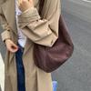 Suede Hobo Bag with Open Top Design Large Capacity Everyday Fashion Shoulder Bag