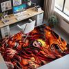 Demon Slayer Pattern Rug, Indoor/Outdoor Mat, for Picnic, Gameroom, Bedroom, Office, Living Room, Home Decor Carpet, Birthday Gift