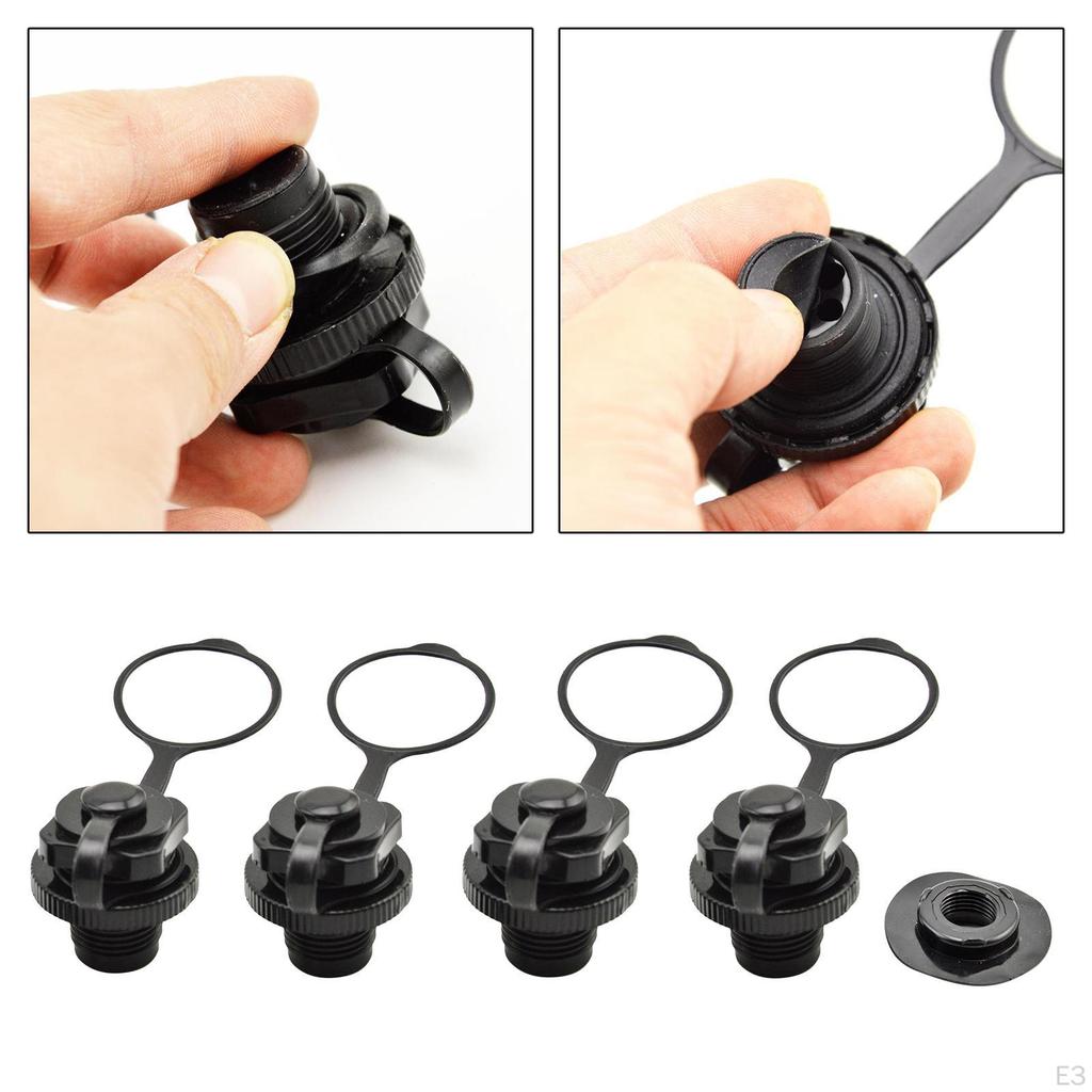 Way Air Valve Inflatable Crafts Inflation Screw for Canoes