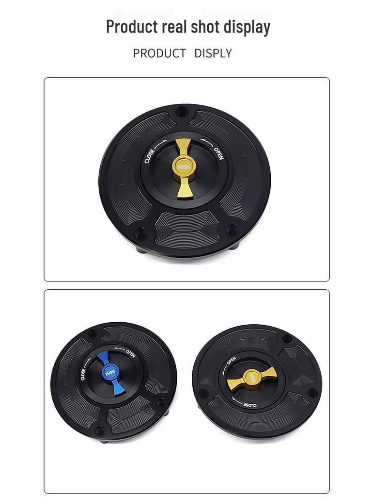 SH-L6010 Quick-Release Fuel Tank Cap: Aluminum Alloy Accessory for Honda Motorcycle Modification